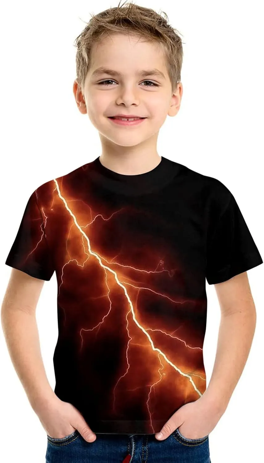 Kids Baby Short Sleeve Crewneck T-Shirts Top Toddler Boys Grils Value Pack Organic Cotton Summer Tee