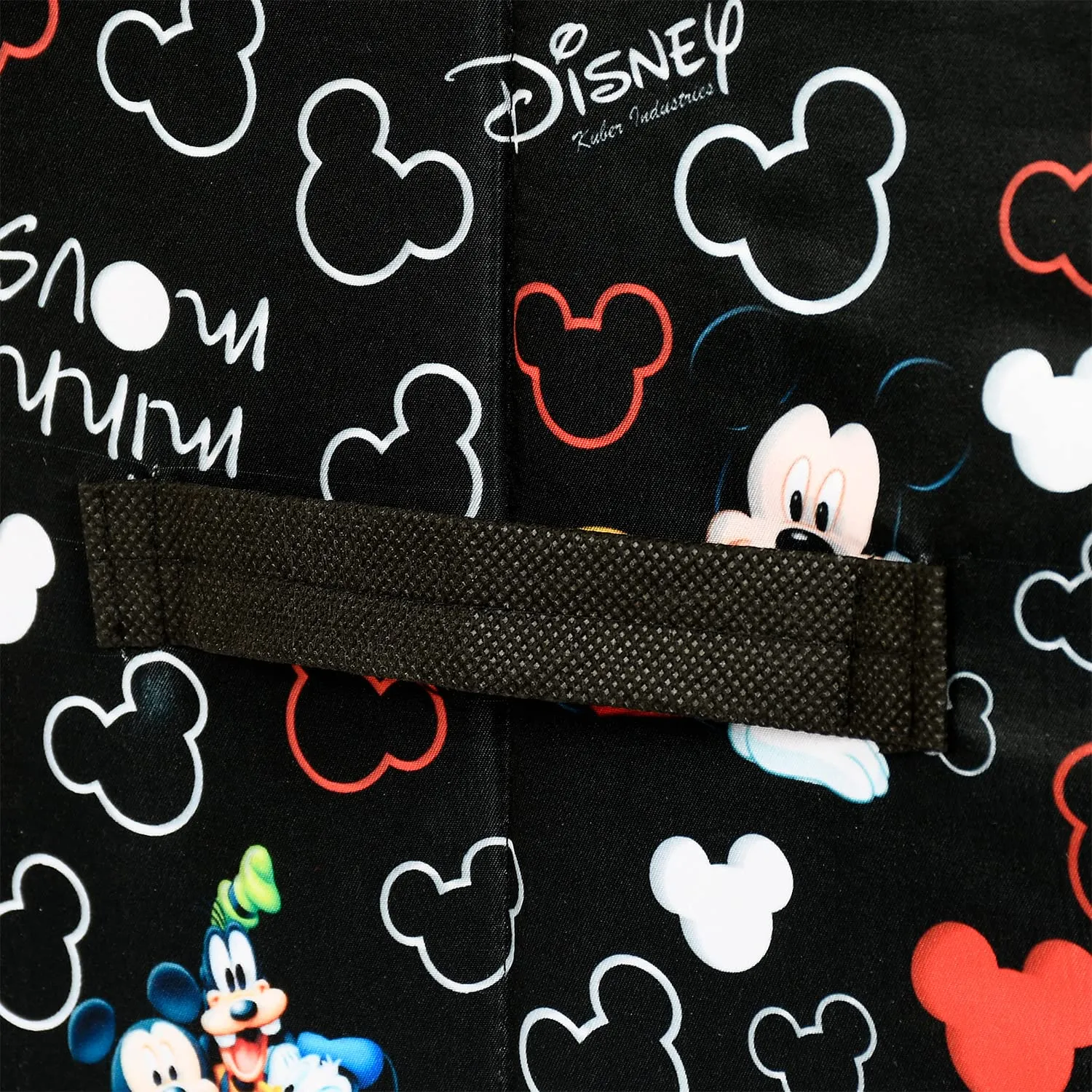 Kuber Industries Non-Woven Mickey Mouse Print Flodable Drawer Storage/Storage Box For Home Decor, Pack of 2 (Black) 54KM4221