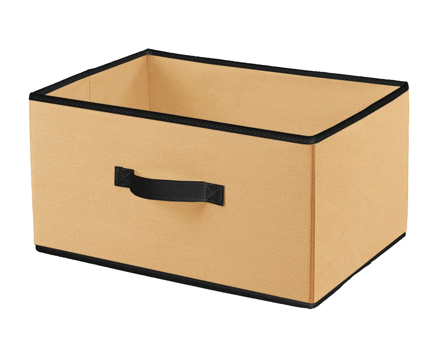 Kuber Industries Non-Woven Rectangular Flodable Cloth Storage Box, Pack of 4 (Grey & Brown)-HS40KUBMART23931