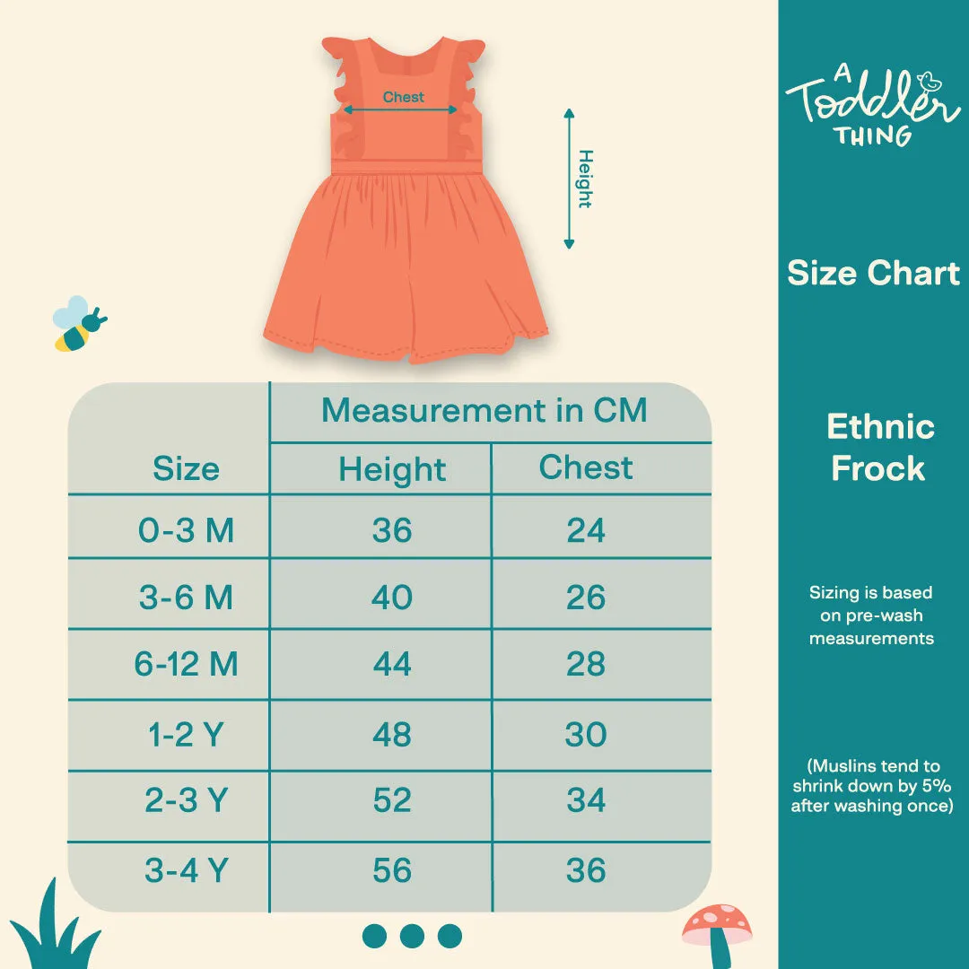Lavender Field - Muslin frock for girls