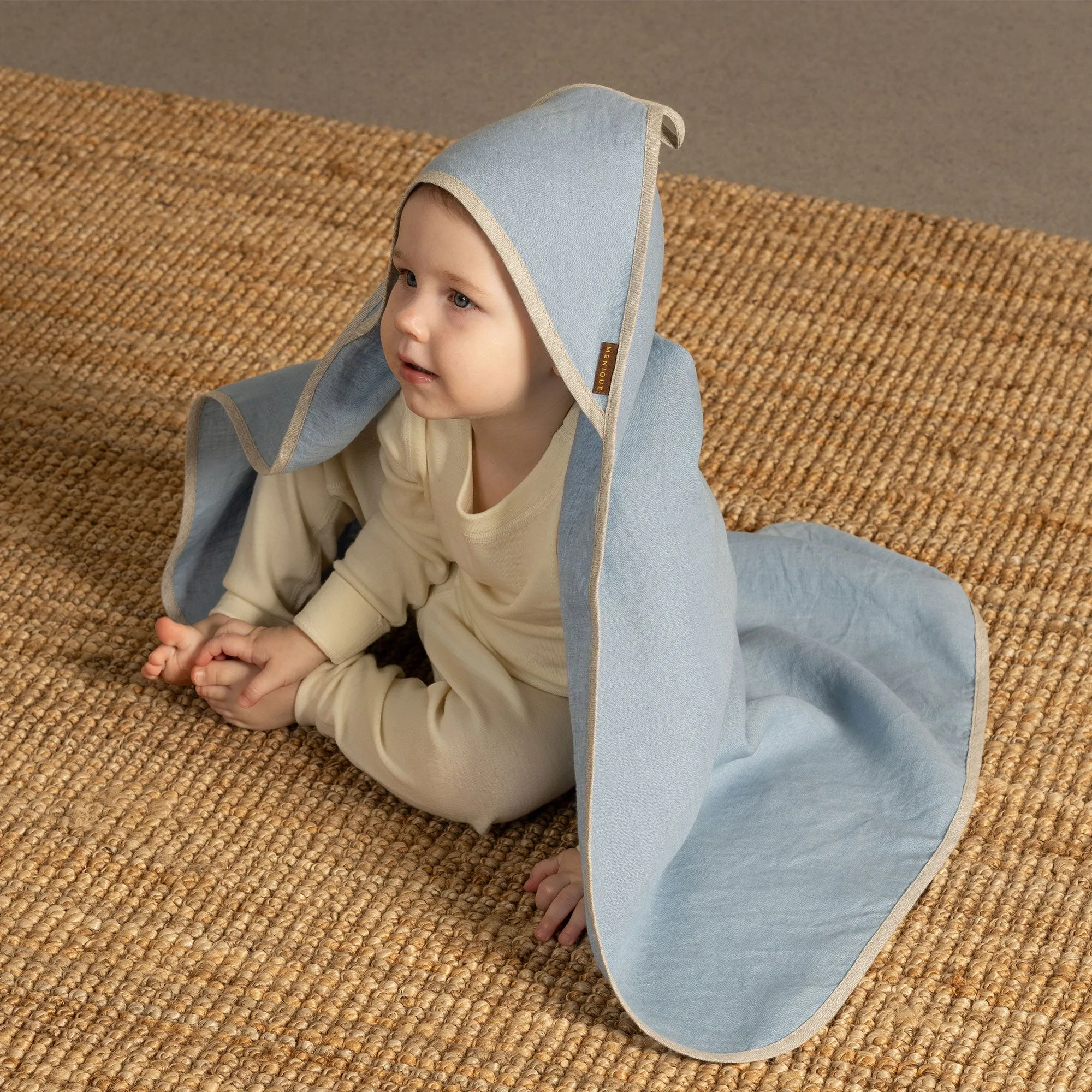 Linen Hooded Baby Towel