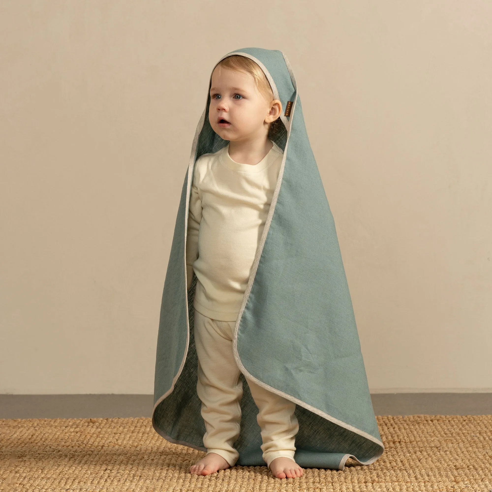 Linen Hooded Baby Towel