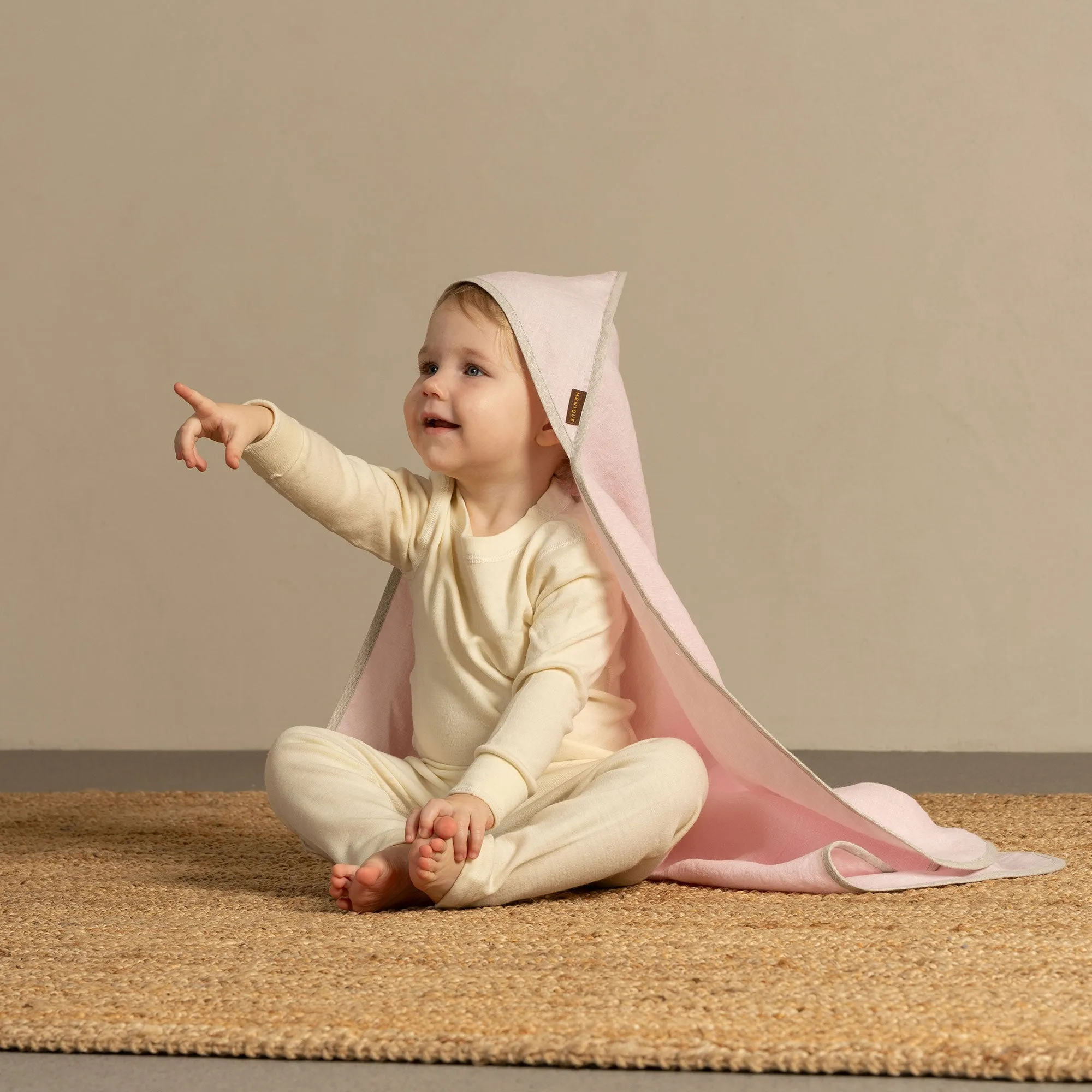 Linen Hooded Baby Towel