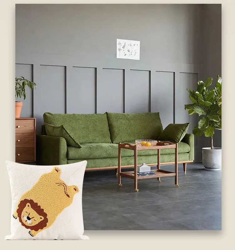 Lion patterned pillow