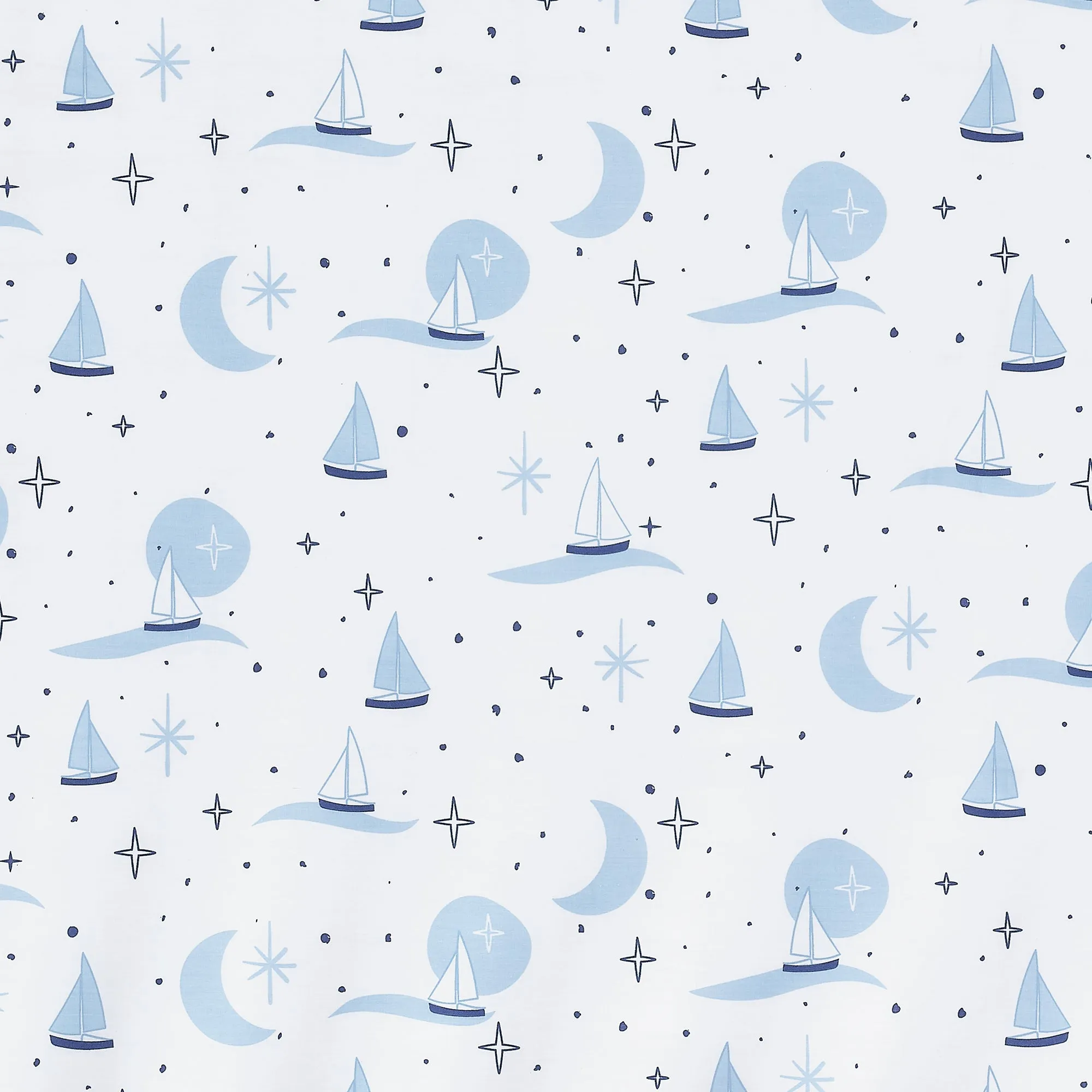 Little Skipper Cotton Fitted Crib Sheet