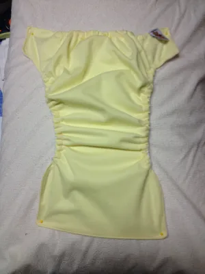 MamaBear BabyWear Waterproof Diaper Cover, Wrap One Size Fits All - Butter Yellow