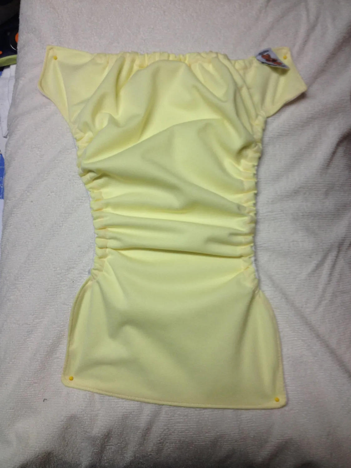 MamaBear BabyWear Waterproof Diaper Cover, Wrap One Size Fits All - Butter Yellow