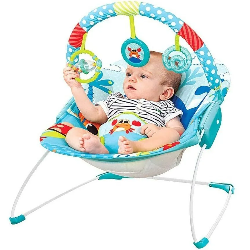 Mastela Toddler to Newborn Baby Rocker, Bouncer Musical Chair- Blue
