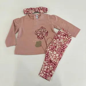 Mayoral Baby Girls Dusky Pink Legging Set