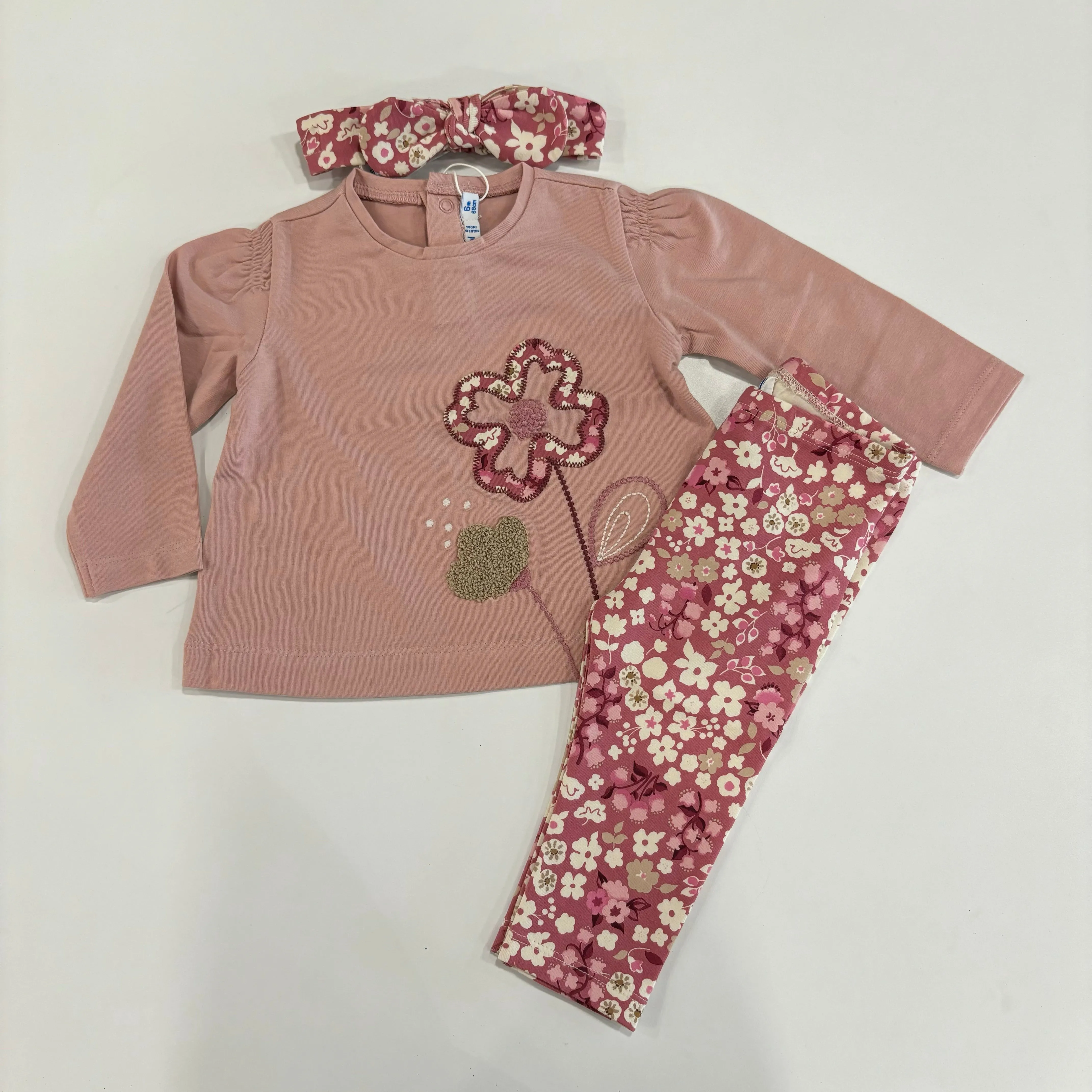 Mayoral Baby Girls Dusky Pink Legging Set
