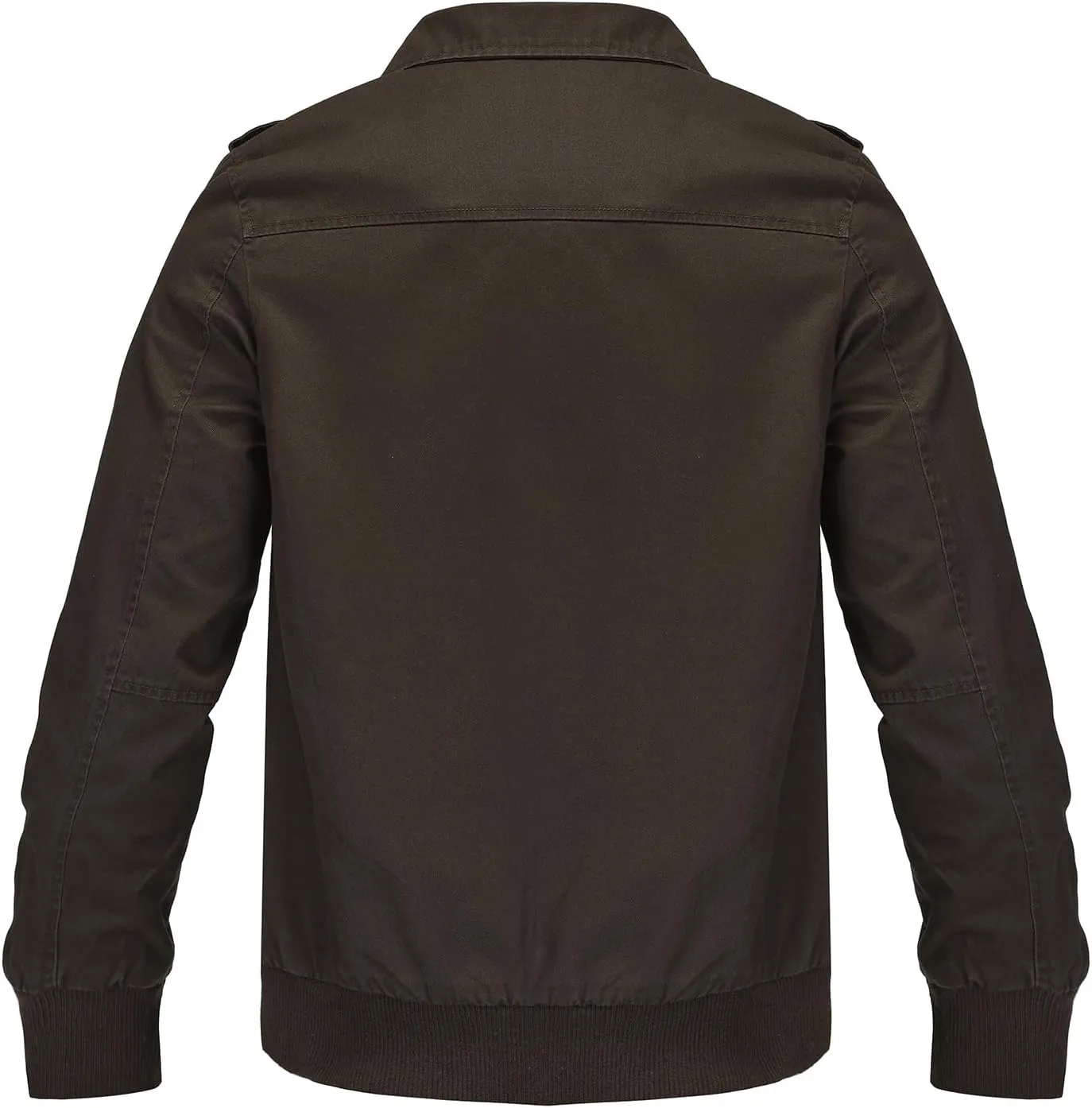 Mens Casual Washed Cotton Military Jacket Warm Canvas Windbreaker