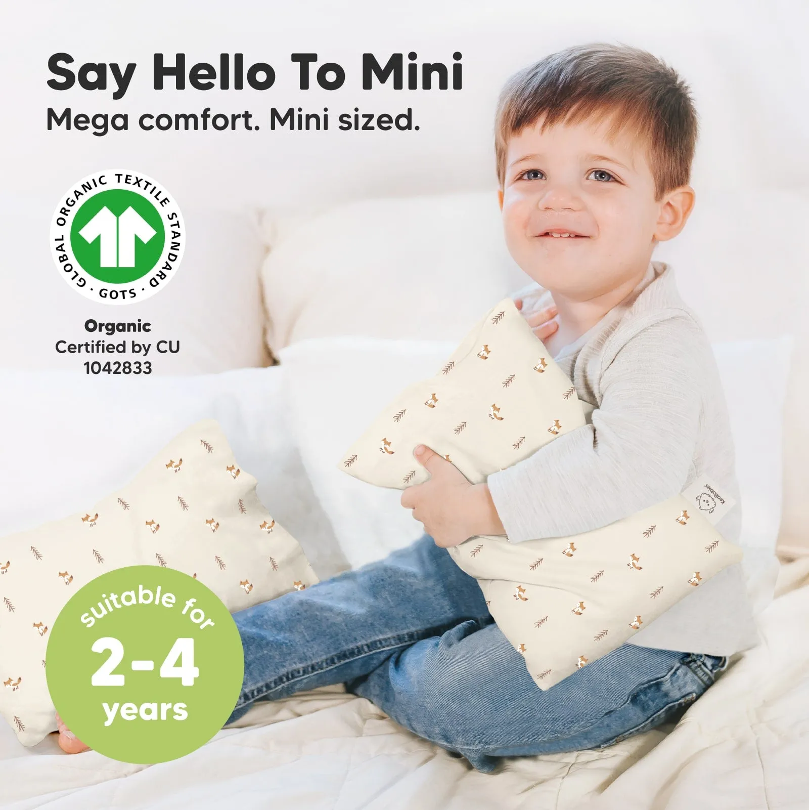 Mini Toddler Pillow With Pillowcase (Fox Tales)