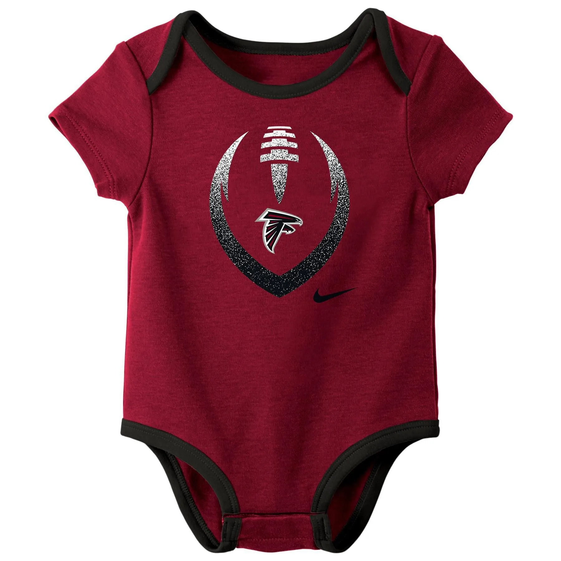 Nike NFL Infant Newborn Atlanta Falcons Nostalgic Icon Creeper 3-Pack Set