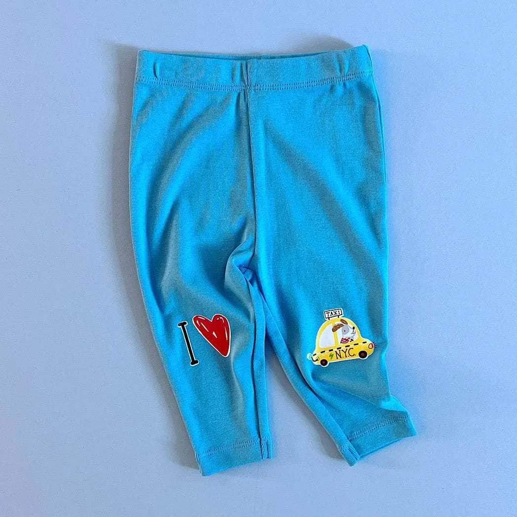 NYC Taxi Baby & Toddler Gift Set – Organic Long Sleeve Tee & Leggings