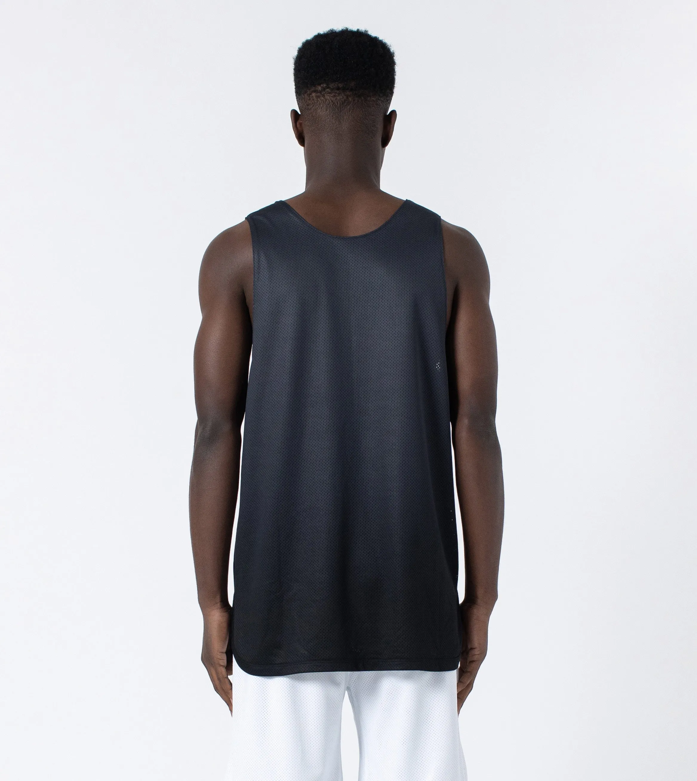 Ombre Mesh Rugger Tank Black/Grey