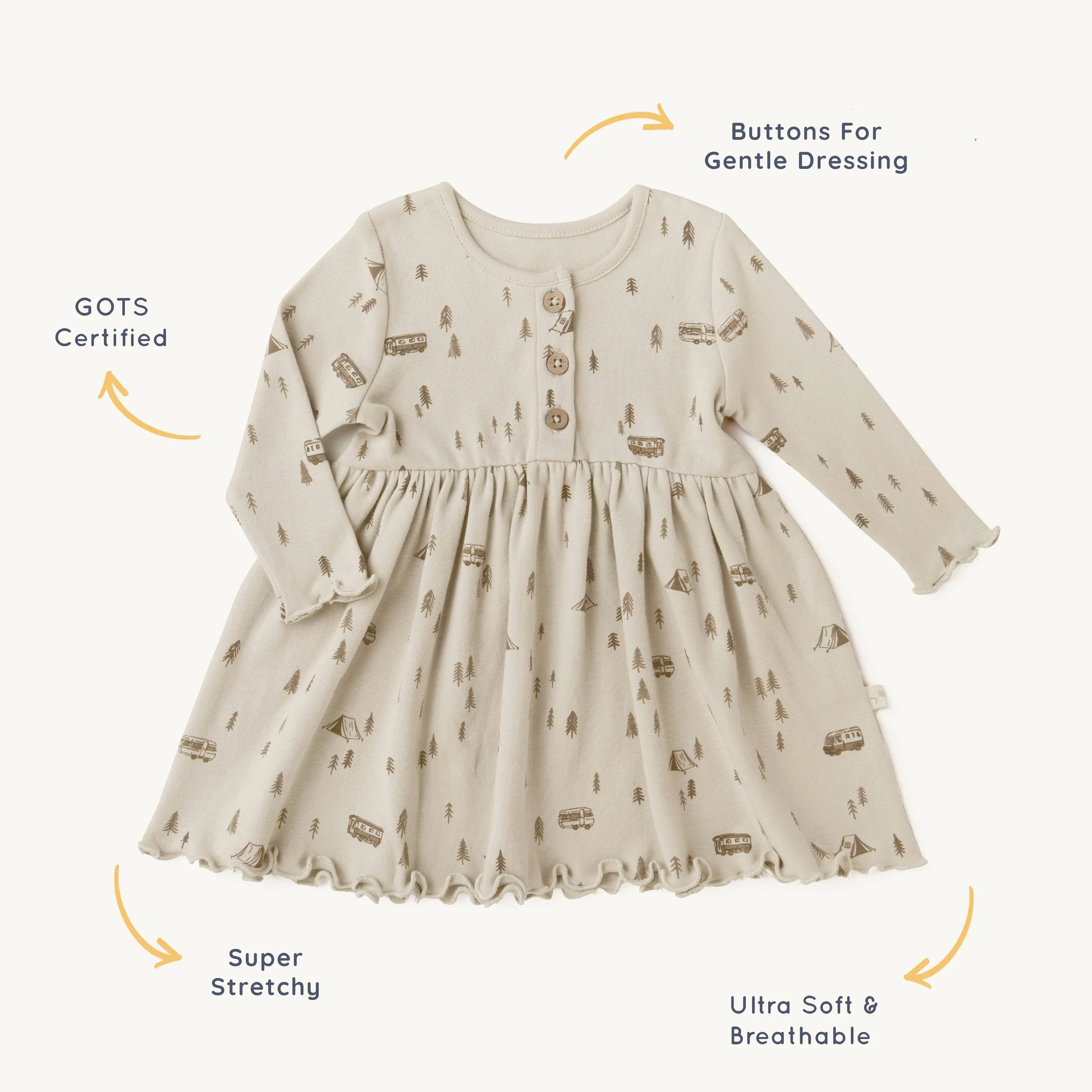 Organic Girls Twirl Dress - Camplife