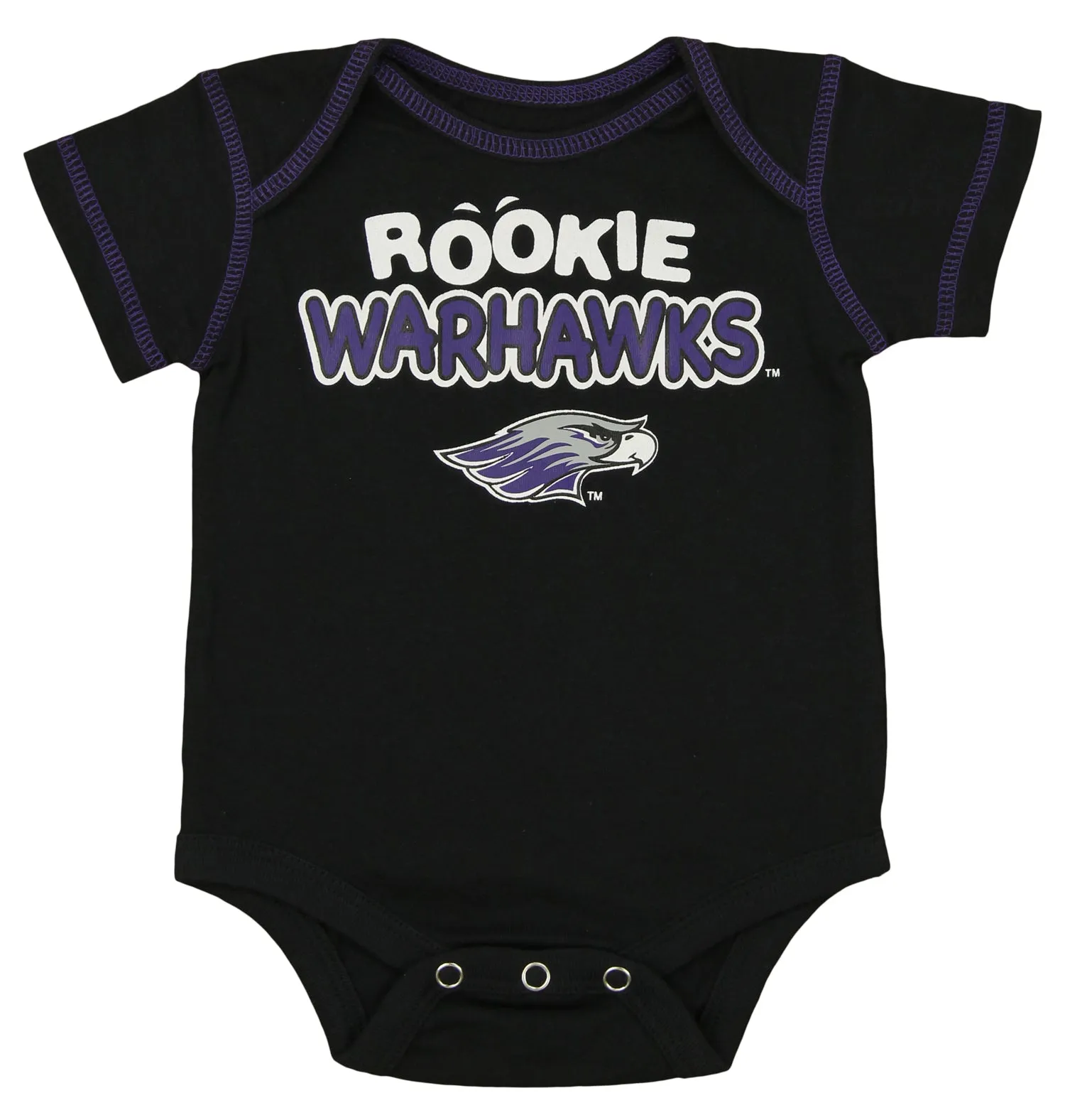OuterStuff NCAA Infant Wisconsin Whitewater Warhawks 3 Piece Bodysuit Set