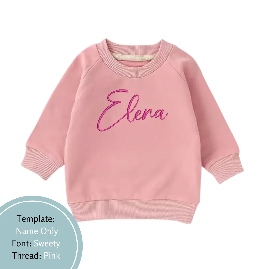 Personalised Name Baby and Toddler Crewnecks