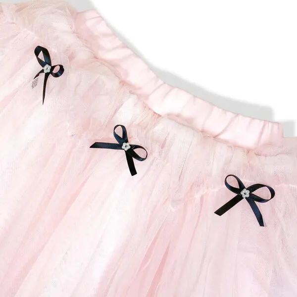 Pink Bowtie Tutu Skirt