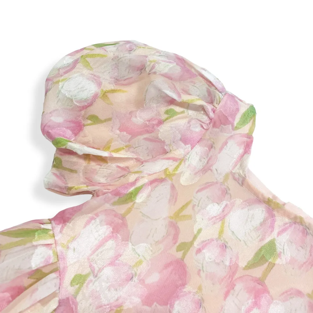 Pink English Floral Dress