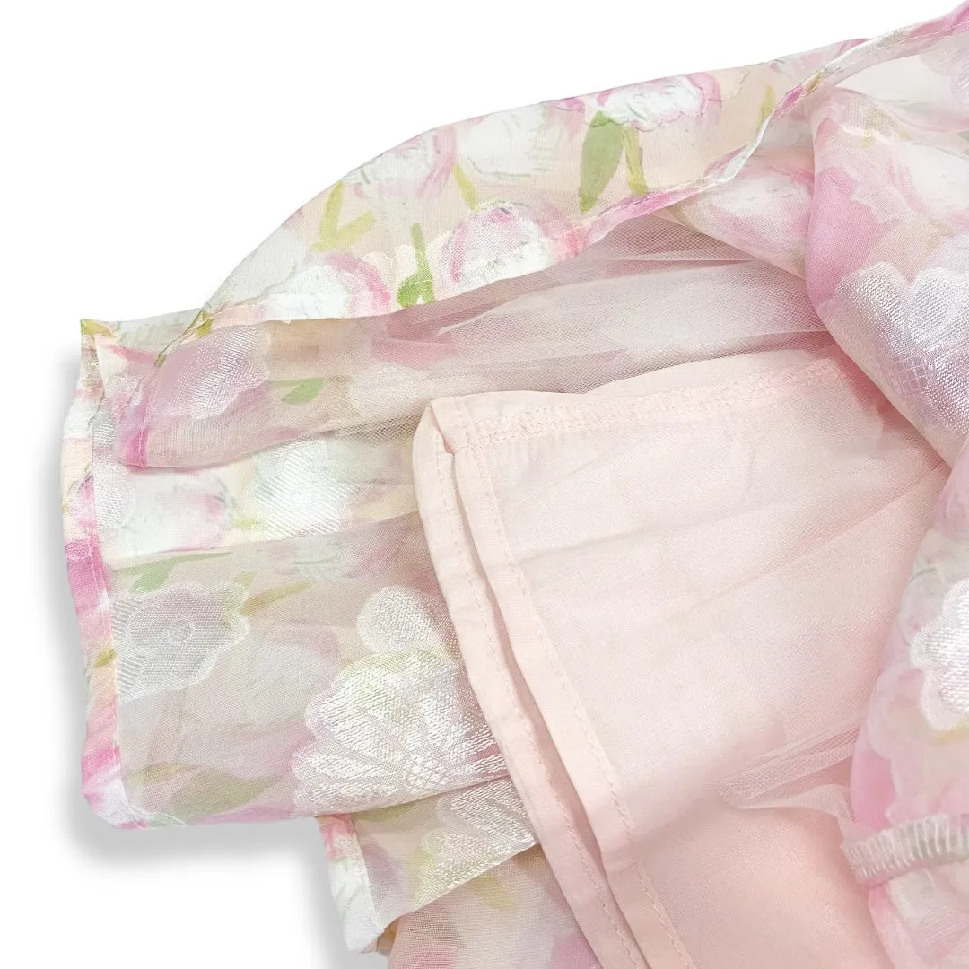 Pink English Floral Dress