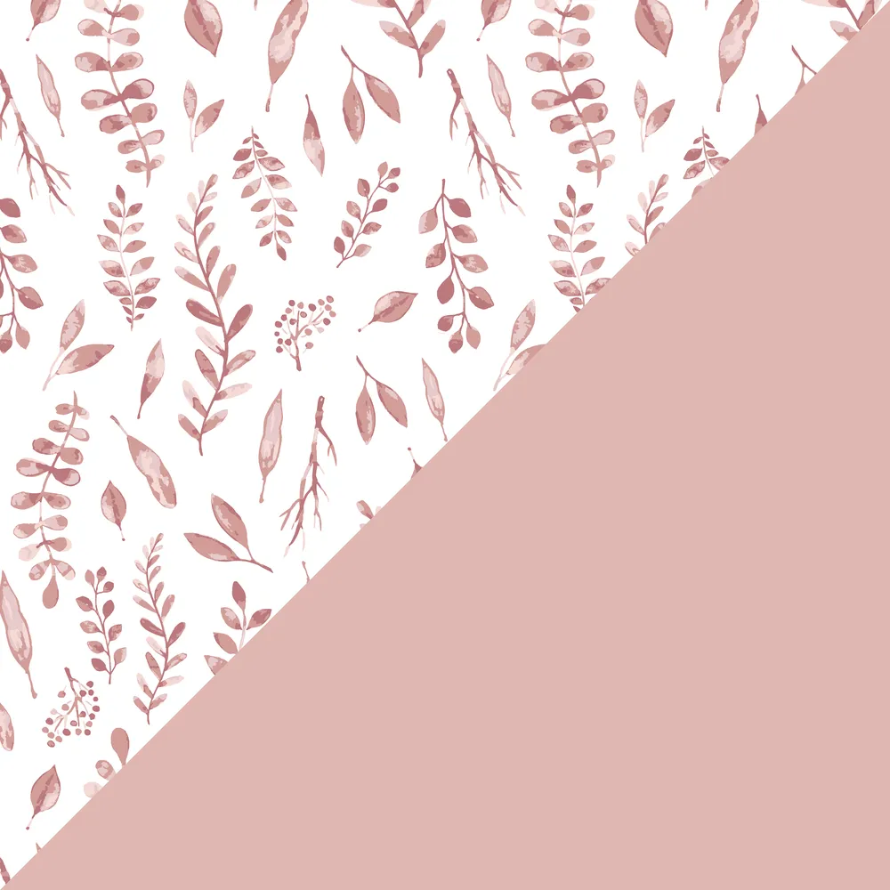 Pink Leaves   Cotton Candy Classic Muslin Super Snuggle Blanket