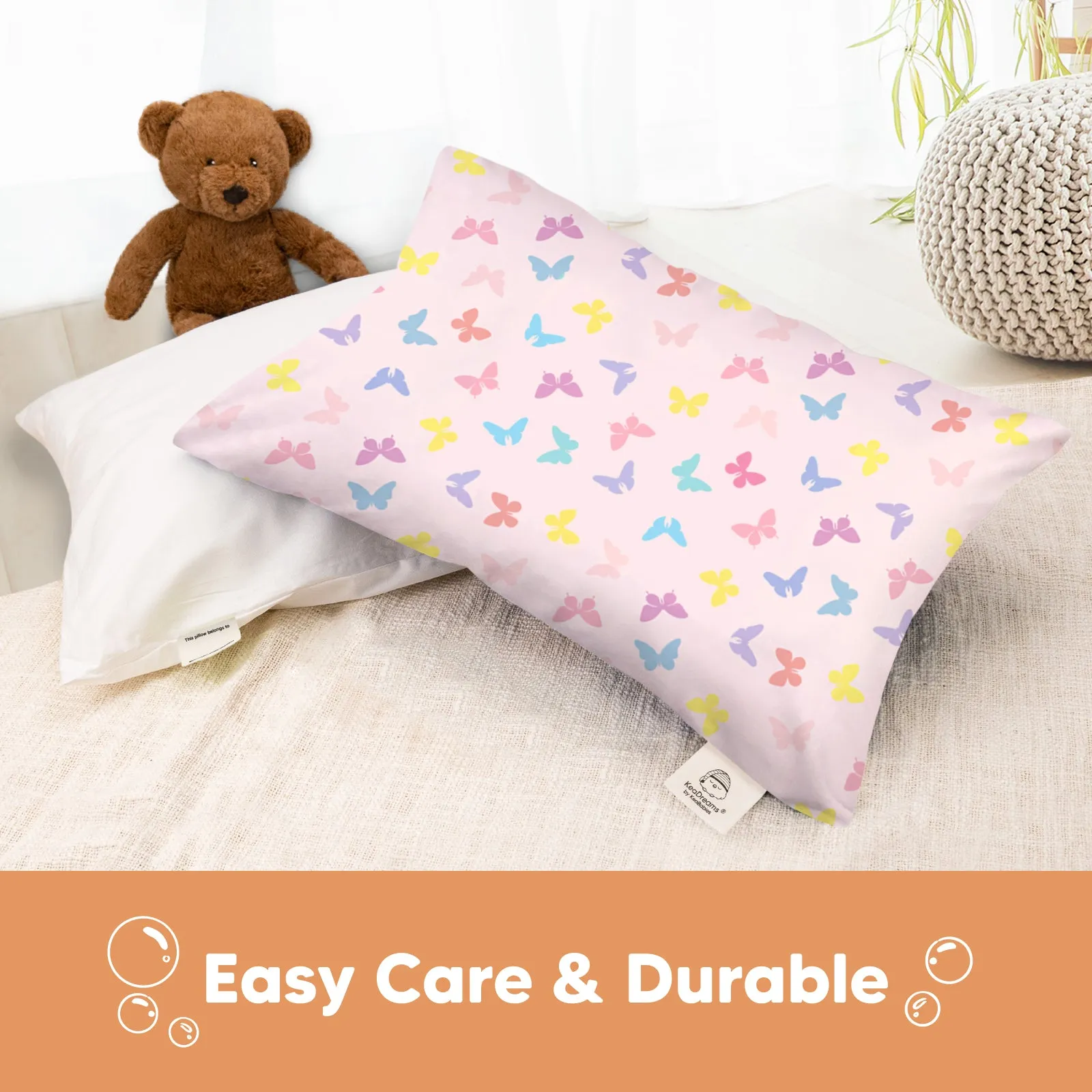 Printed Toddler Pillowcase 13X18" (Flutter)