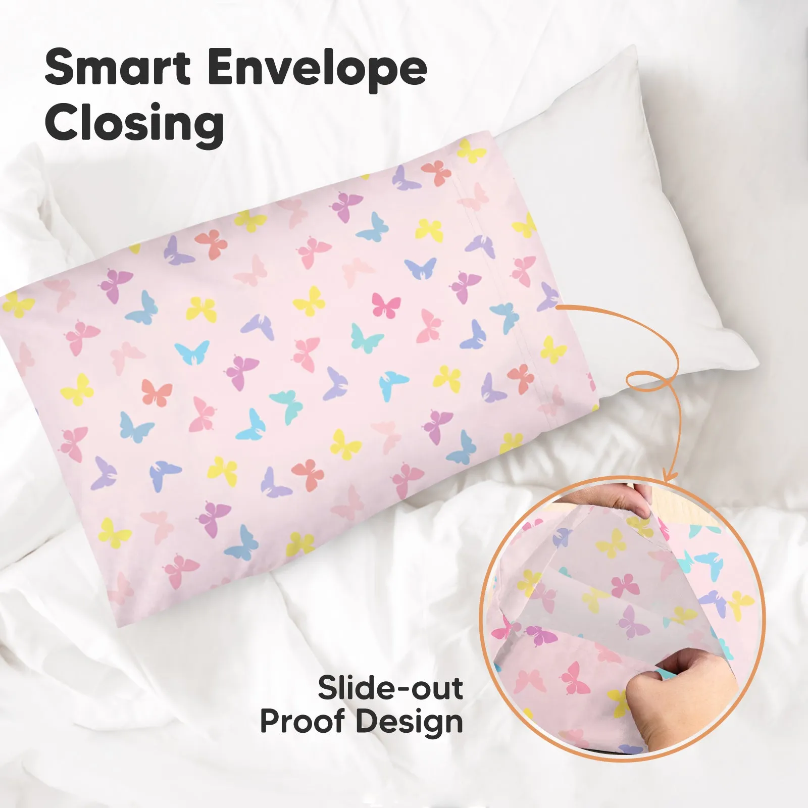 Printed Toddler Pillowcase 13X18" (Flutter)