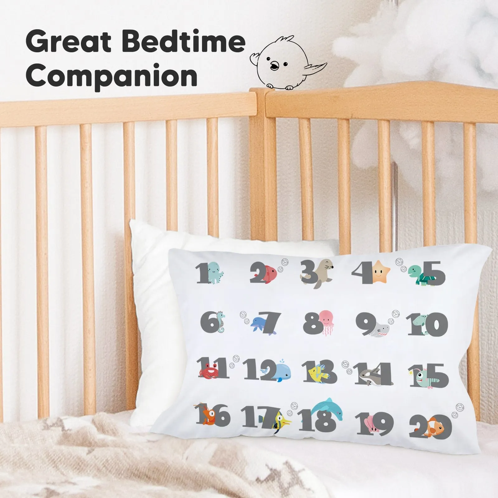 Printed Toddler Pillowcase 13X18" (Kea123)