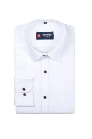 Punekar Cotton White Color Silky Linen Cotton Shirt for Men's.