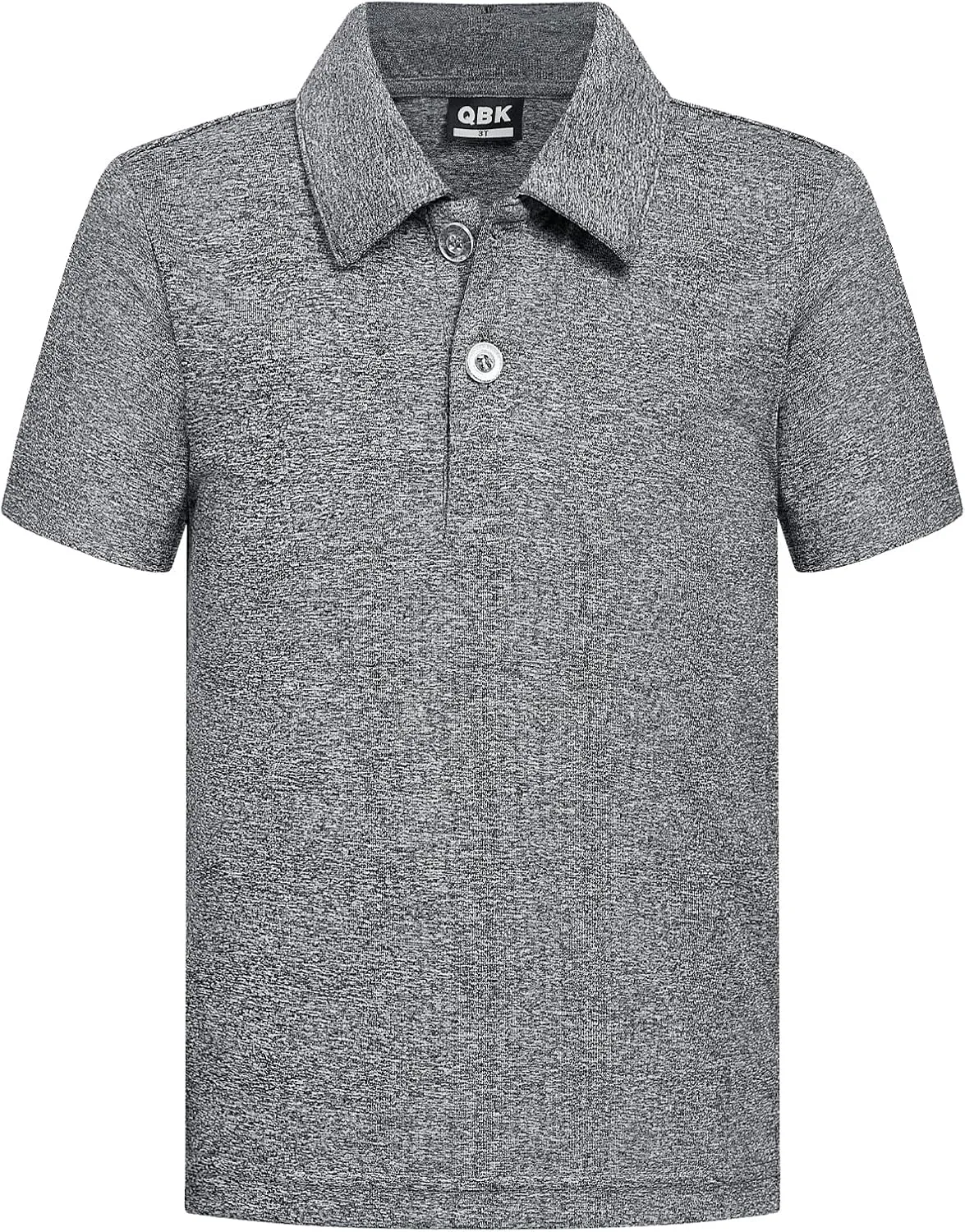 QBK Toddler to Youth Boys' Performance Polo Kids Collared Golf Shirt School Uniform