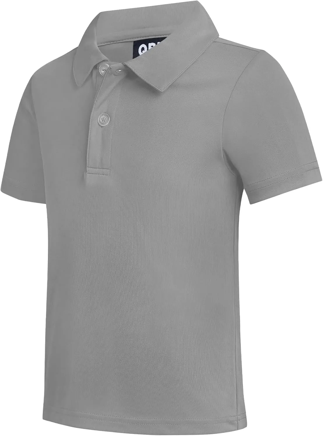 QBK Toddler to Youth Boys' Performance Polo Kids Collared Golf Shirt School Uniform