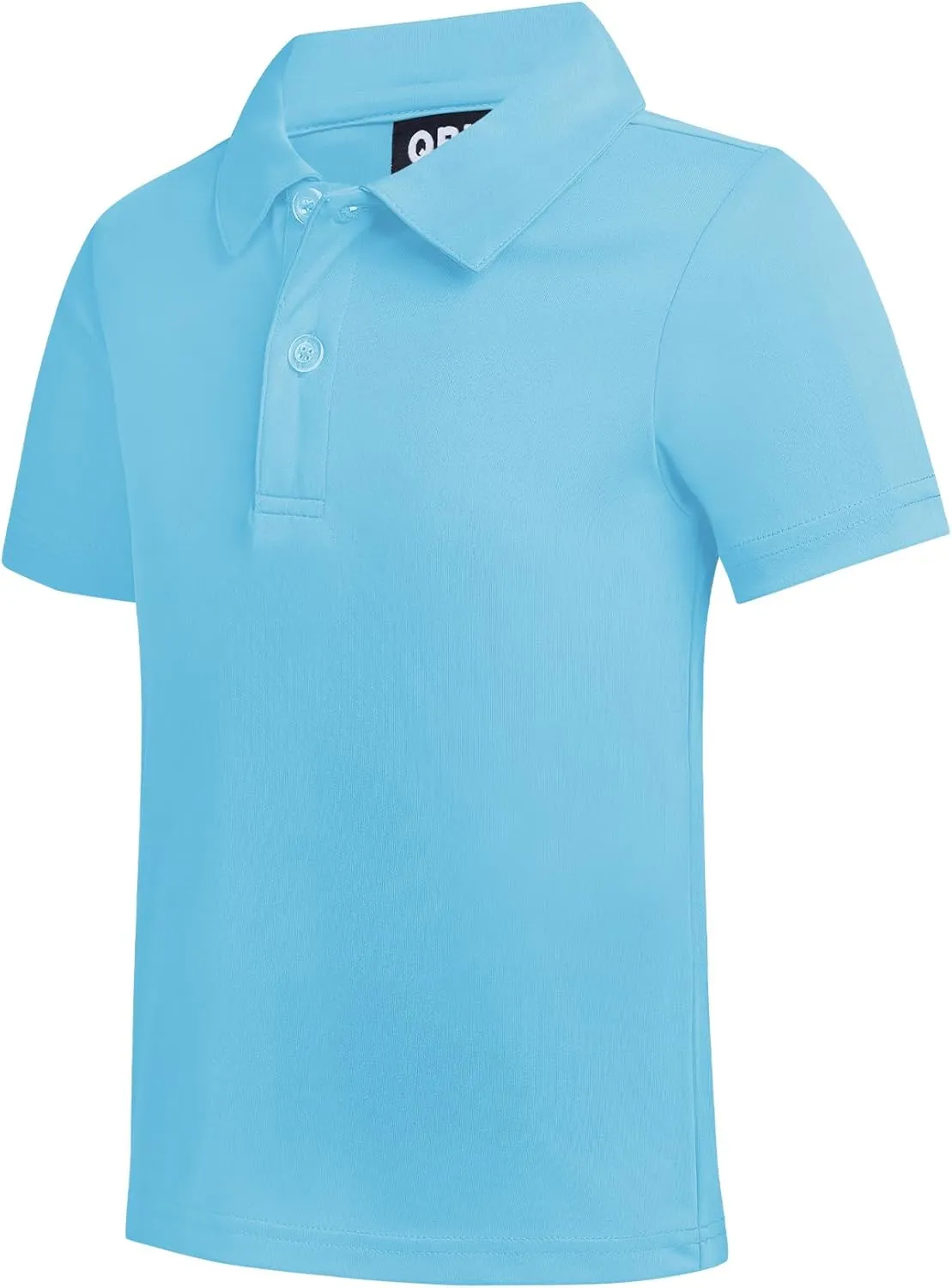 QBK Toddler to Youth Boys' Performance Polo Kids Collared Golf Shirt School Uniform