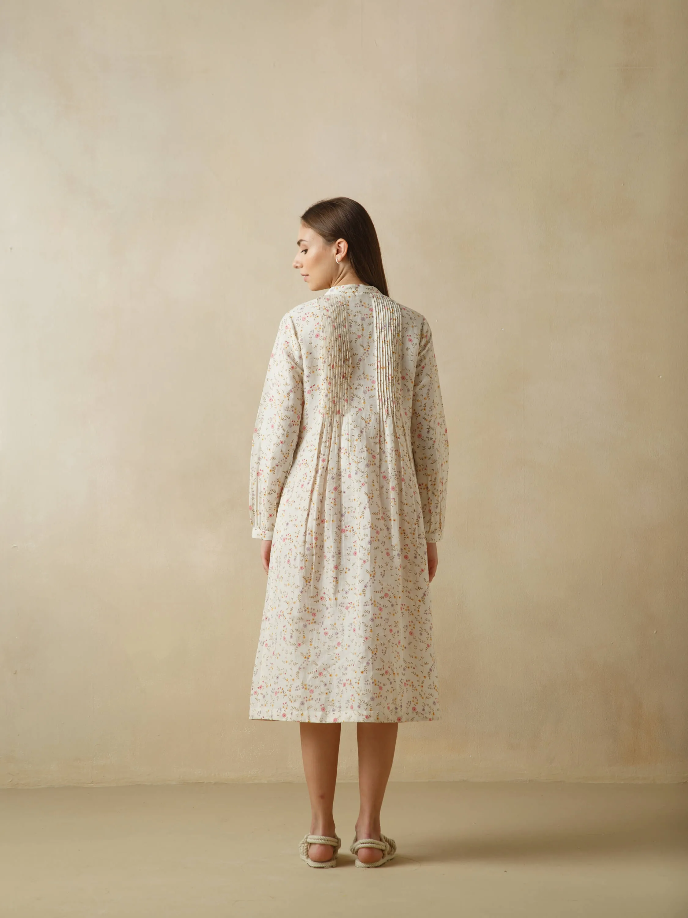 Smock Linen Shirt Dress