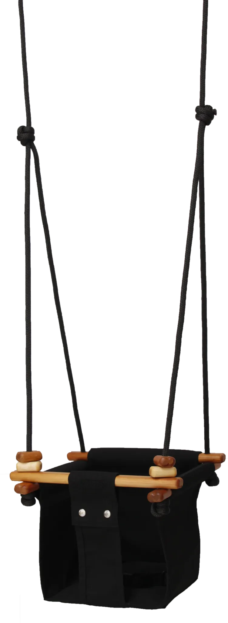 Solvej Baby and Toddler Canvas Swing, Black