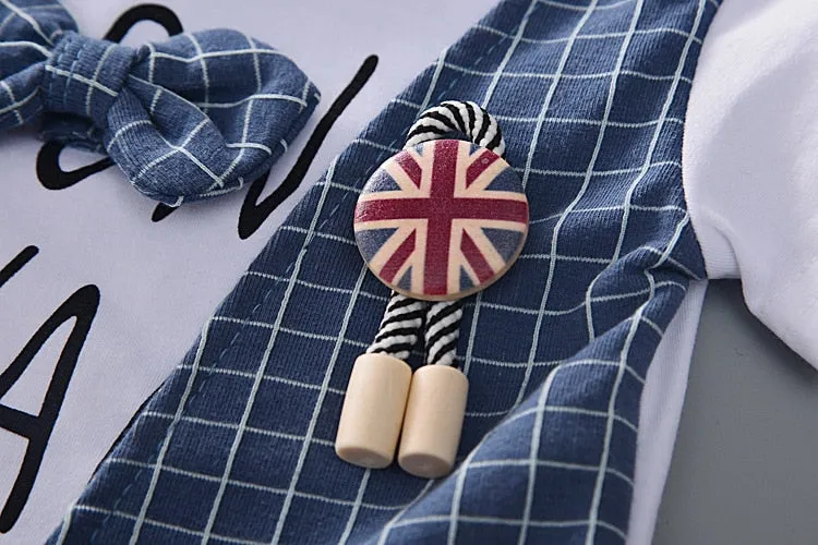 Summer Children Boys Girls Cotton Clothes Kids Bowknot T-Shirt Shorts 2pcs/Sets Toddler Fashion Clothing Sets Baby Tracksuits