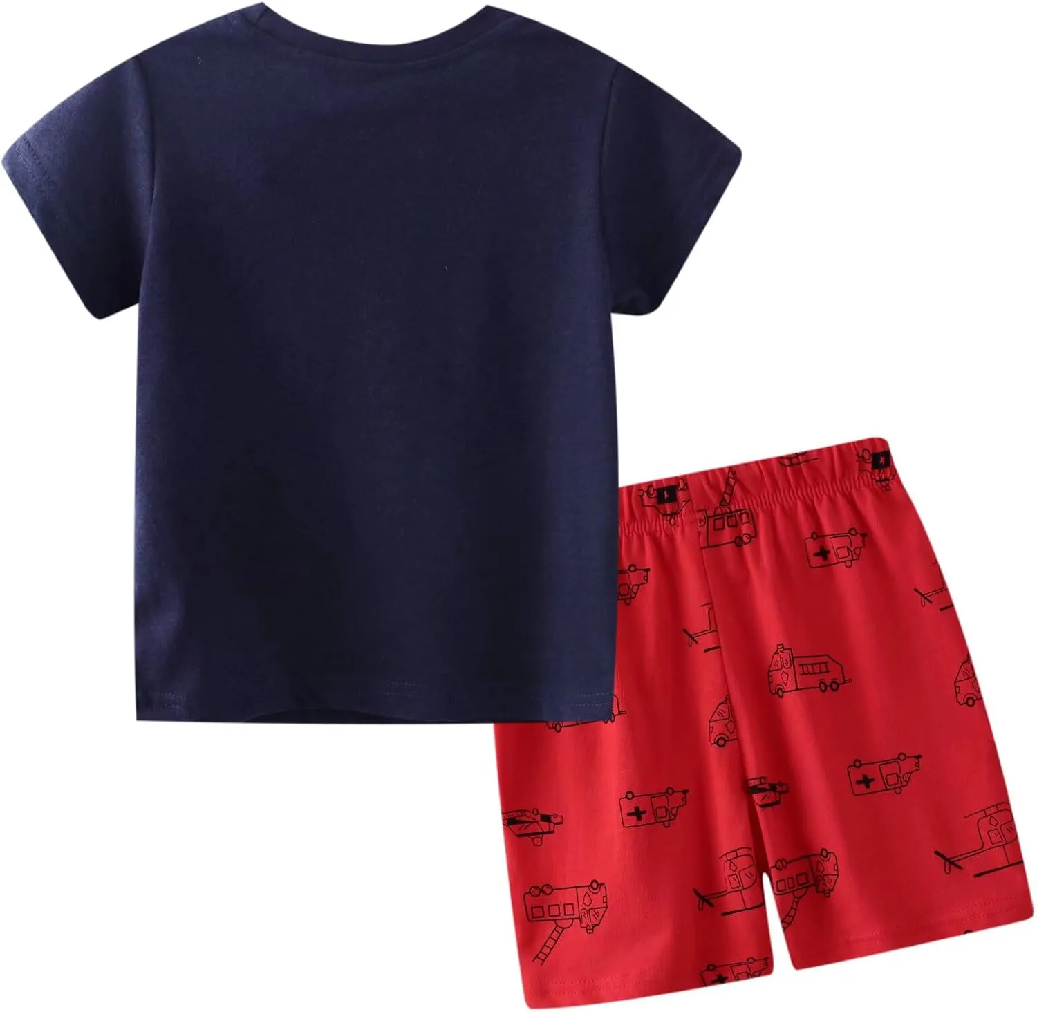 Toddler Boy Clothes Kids Summer Cotton Outfits Shirt Short Sets Size 2-7