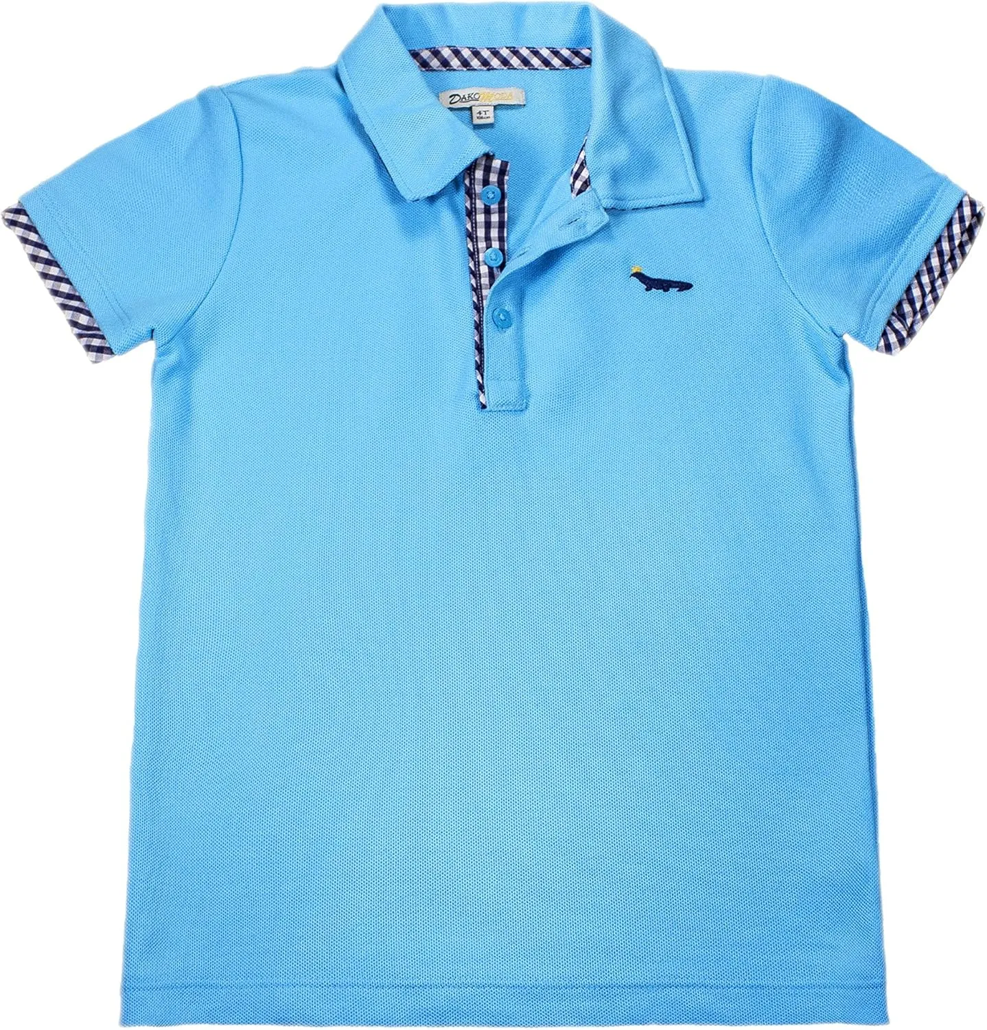 Toddler Boys' Blue Polo Shirt - 100% Pima Cotton - Short Sleeve Tennis Shirt