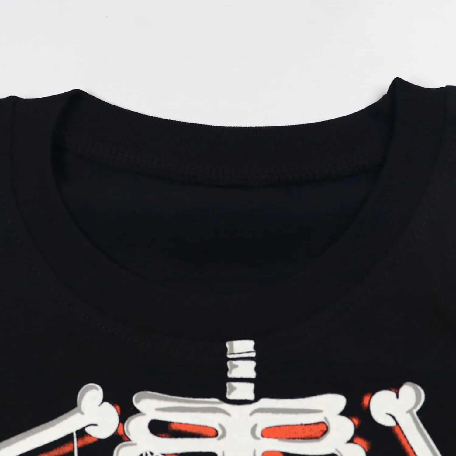 Toddler Boys Girls Halloween T-Shirt Kid Pumpkin Short Sleeve Shirts Skeleton Graphic Clothes Tee Tops 2-7T