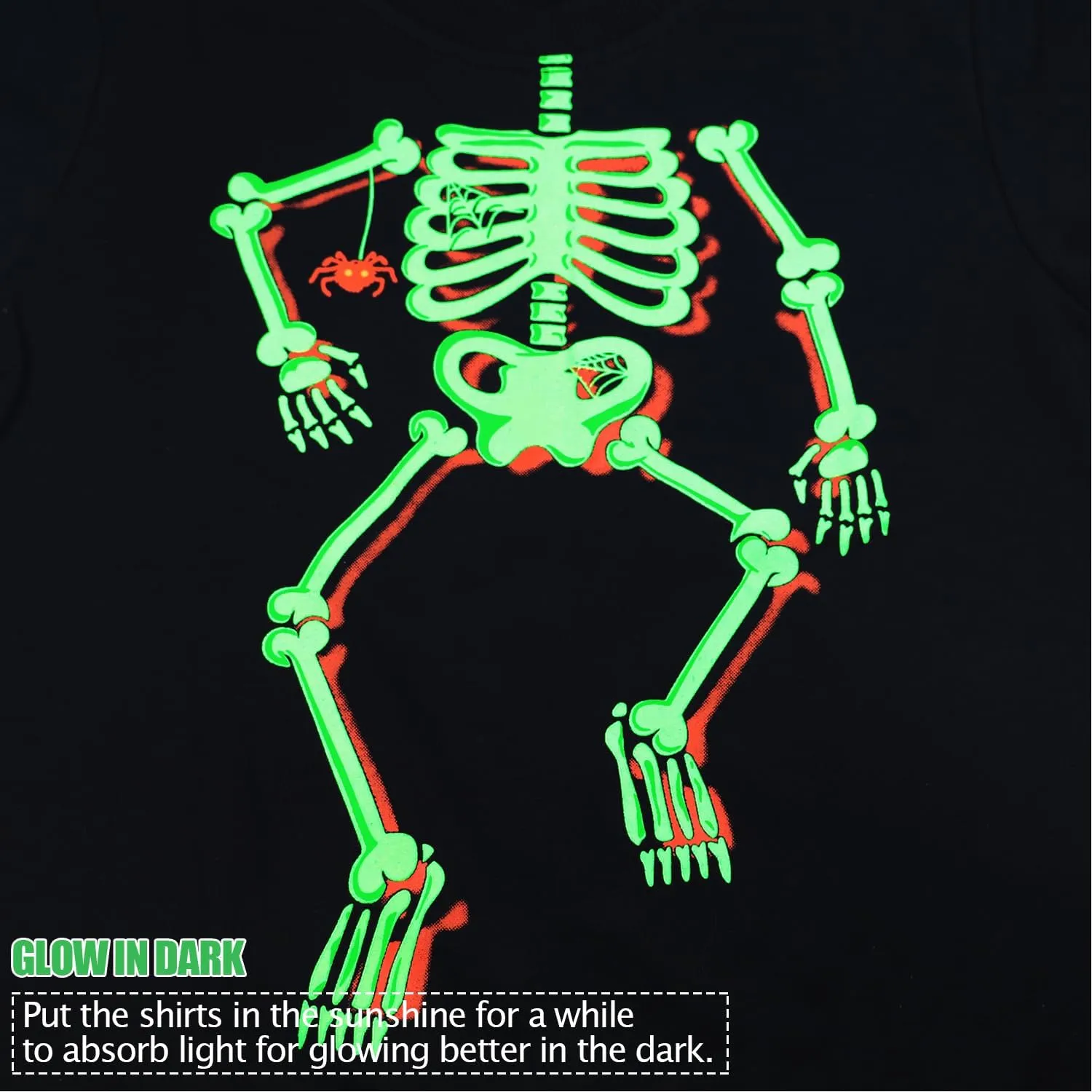 Toddler Boys Girls Halloween T-Shirt Kid Pumpkin Short Sleeve Shirts Skeleton Graphic Clothes Tee Tops 2-7T