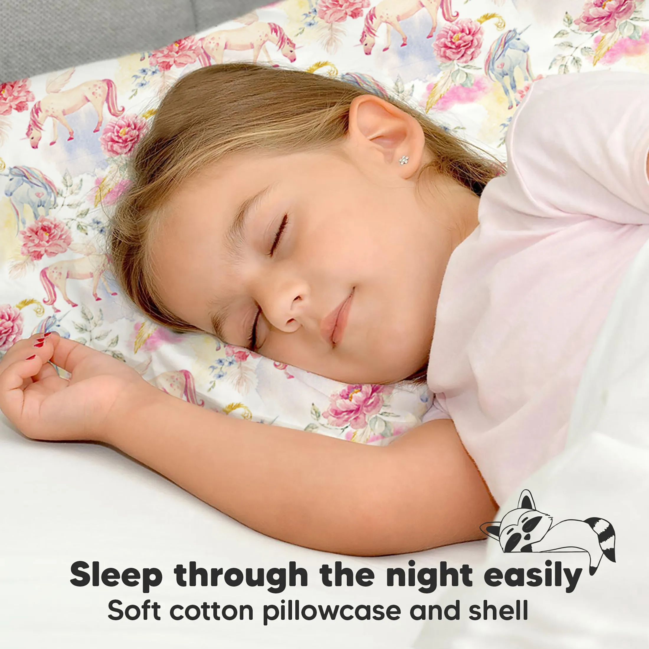 Toddler Pillow with Pillowcase (Fantasy)