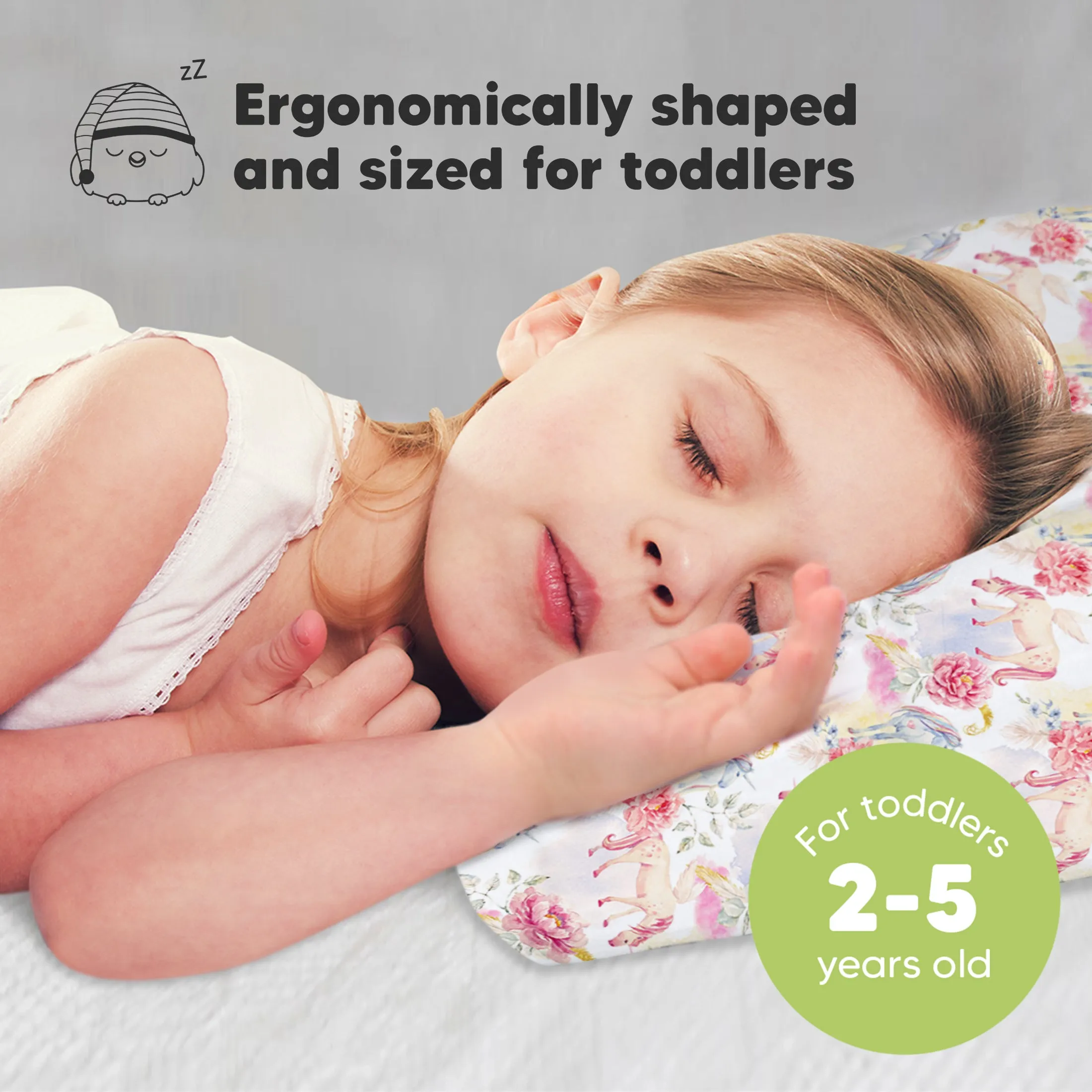 Toddler Pillow with Pillowcase (Fantasy)