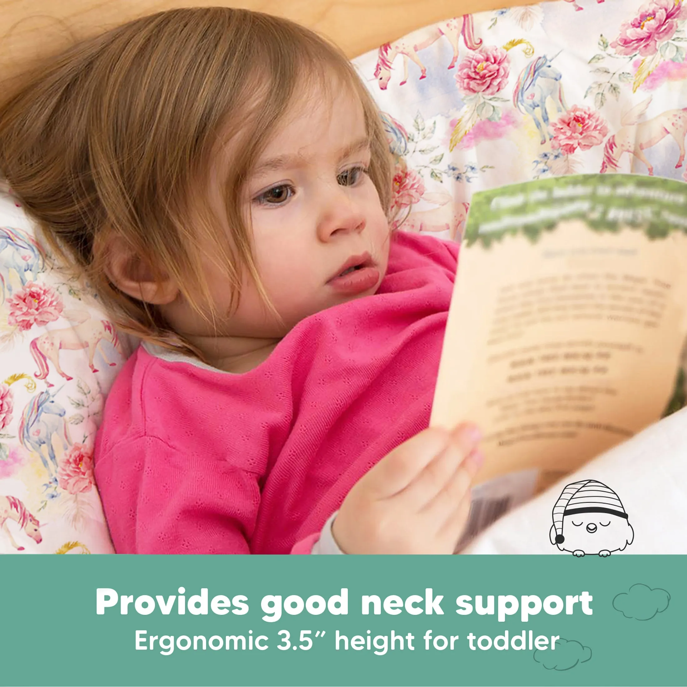 Toddler Pillow with Pillowcase (Fantasy)