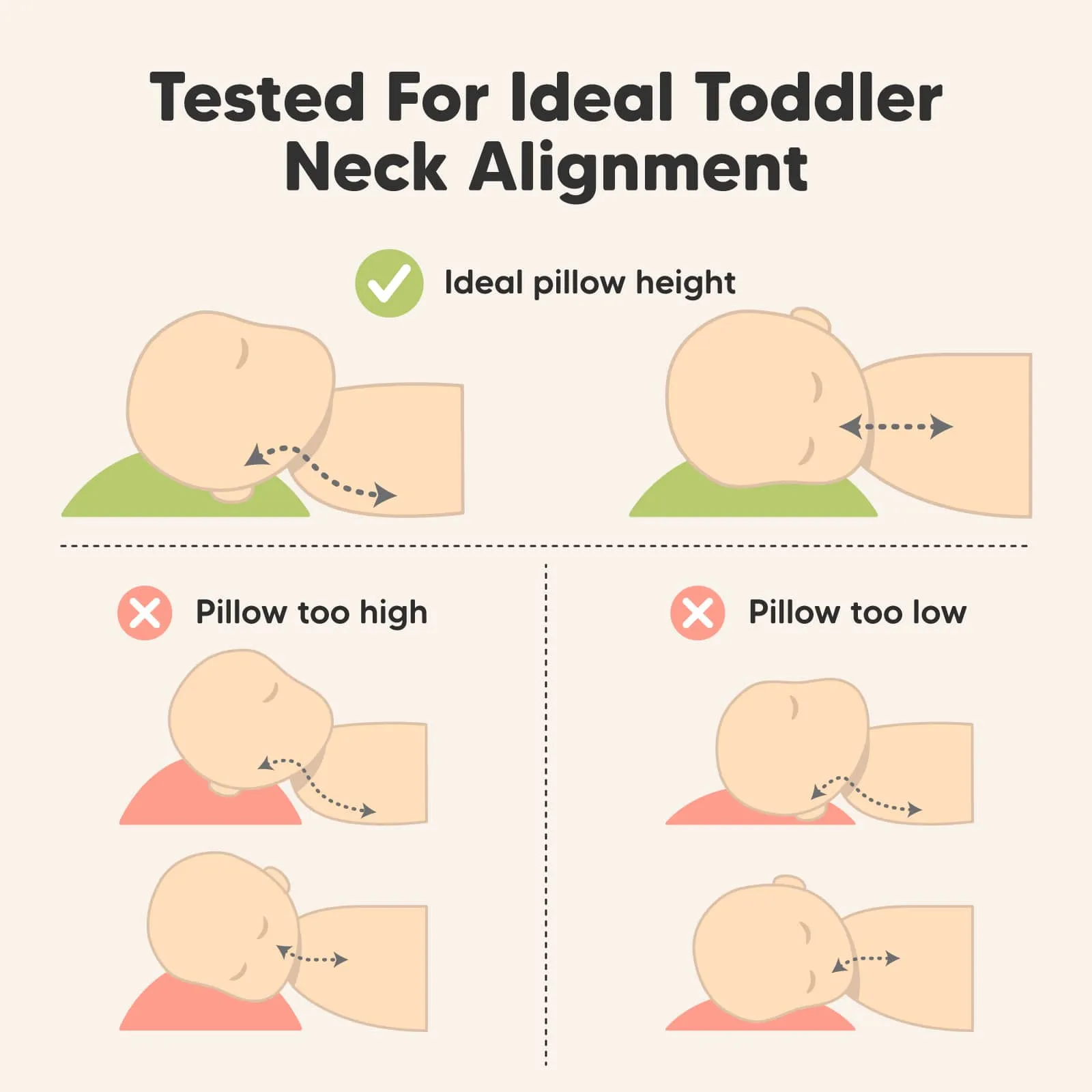 Toddler Pillow with Pillowcase (Up & Away)