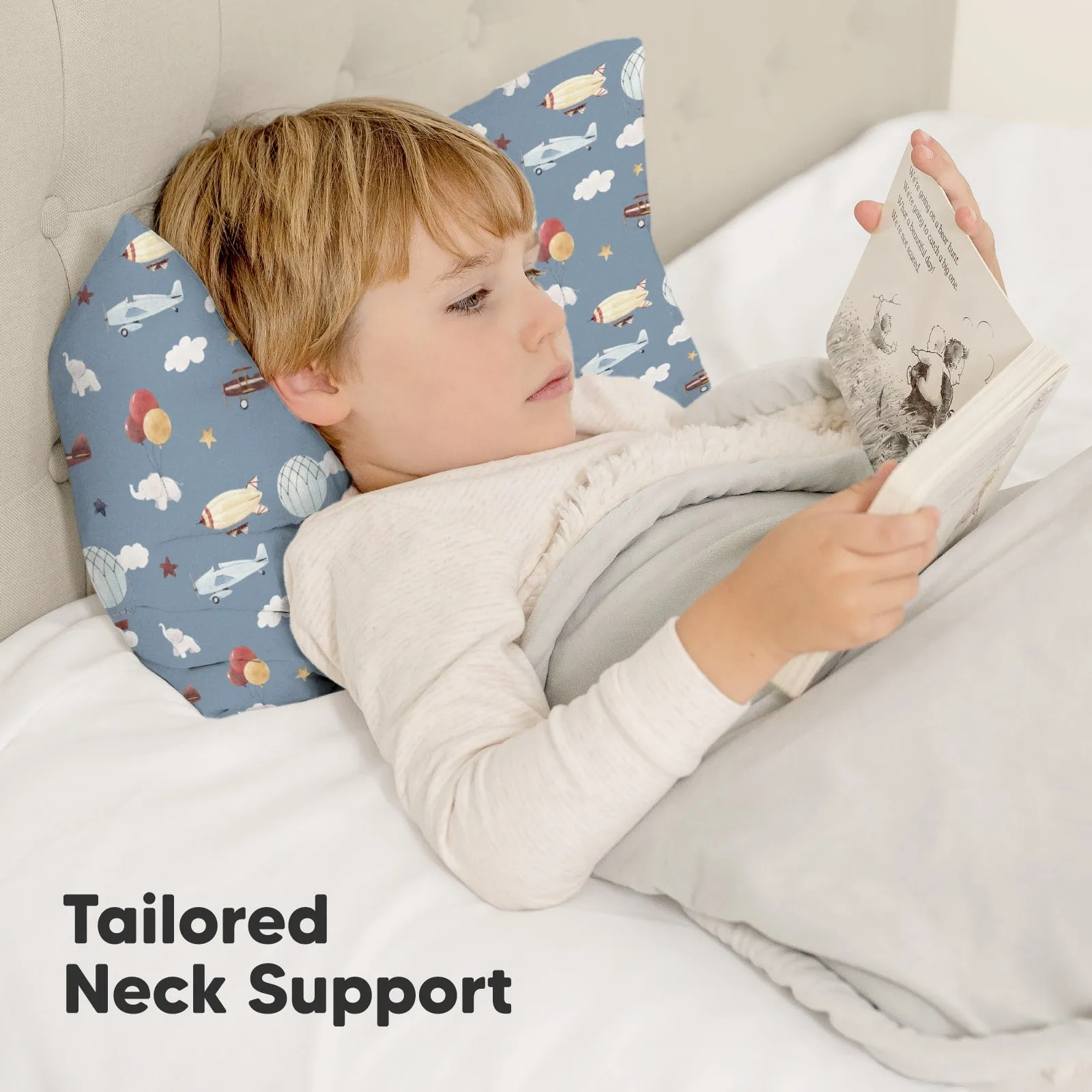 Toddler Pillow with Pillowcase (Up & Away)