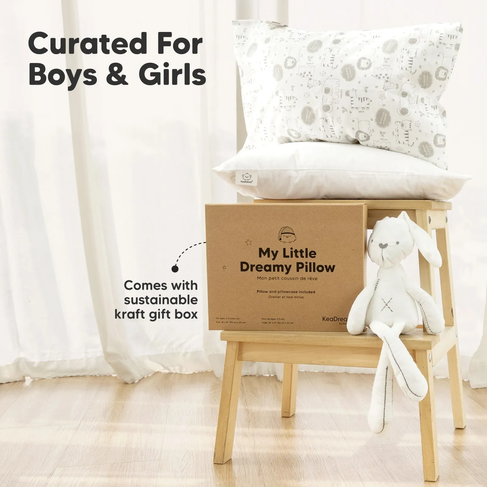 Toddler Pillow with Pillowcase (Up & Away)