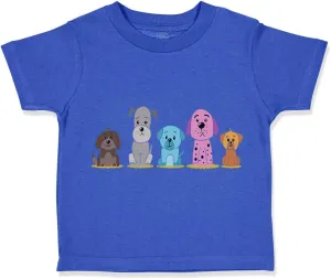 Toddler T-Shirt Dogs Puppy Family Dog Lover Pet Cotton Cute Boy & Girl Clothes