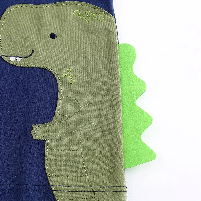 Toddler/Kid Boy's 3D Dinosaur Design Tee with Shorts Set
