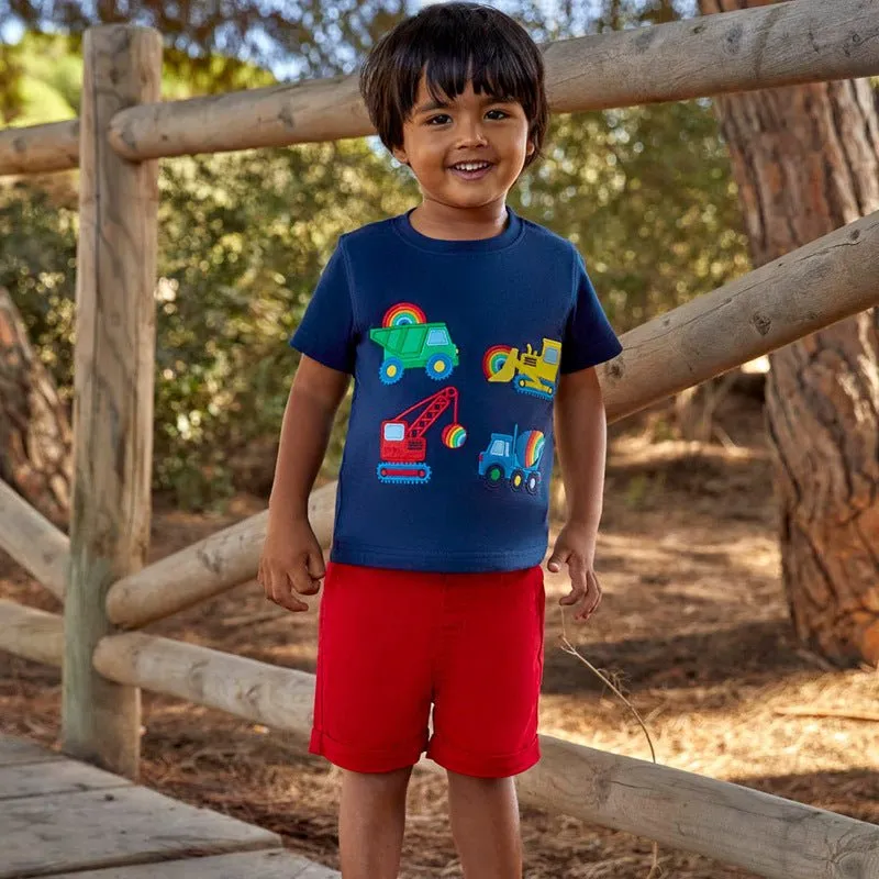Toddler/Kid Boy's Cool Vehicle Print Design Cotton Tee