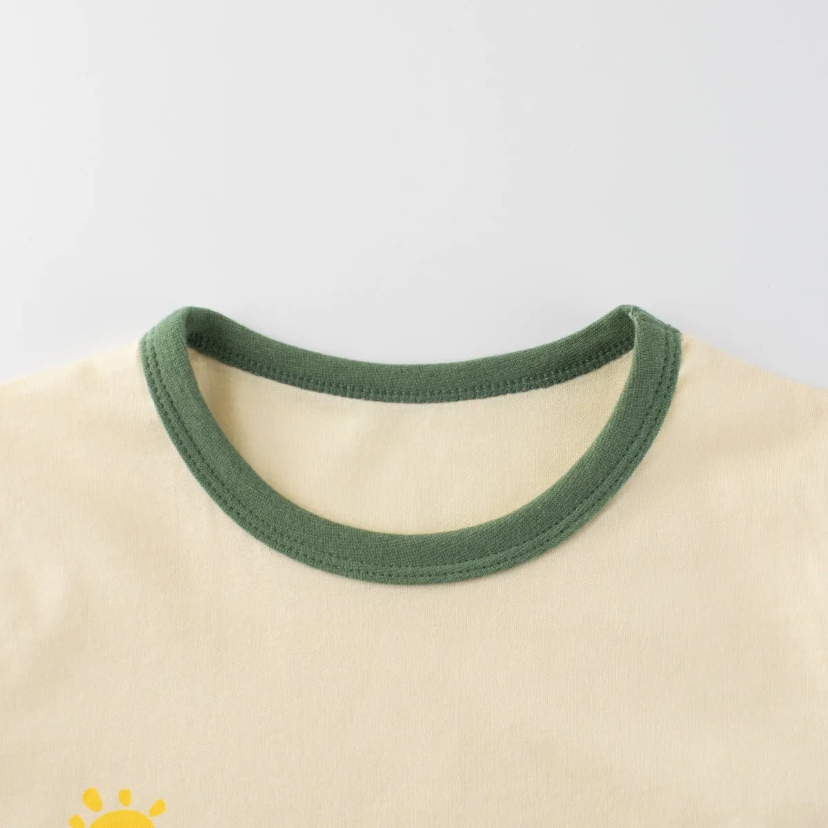 Toddler/Kid Boy's Dino and Bear Design Summer Cotton Tee